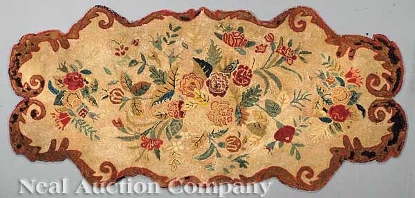 Three American Wool Hooked Rugs