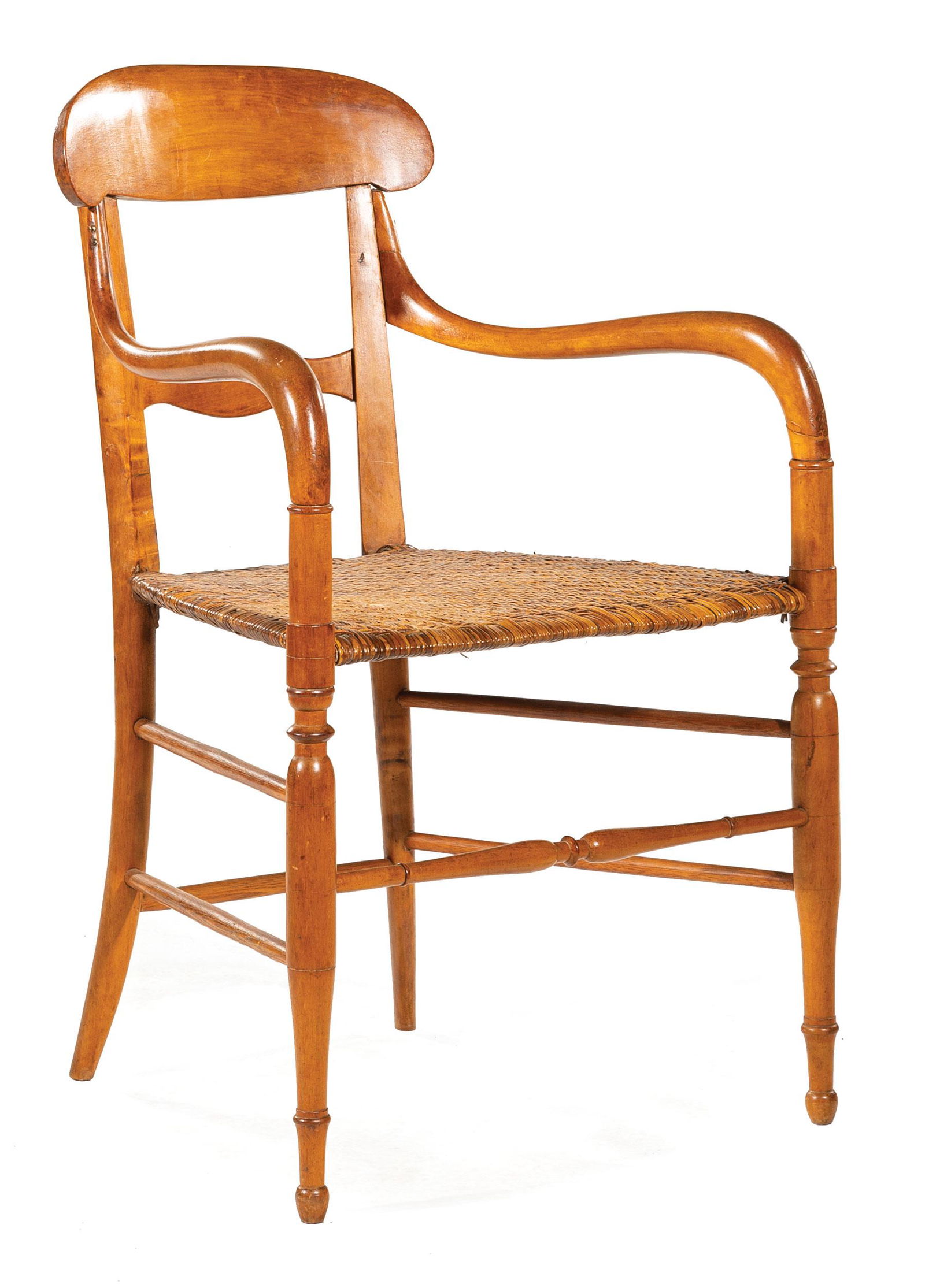Southern Carved Maple Armchair (1 of 4)