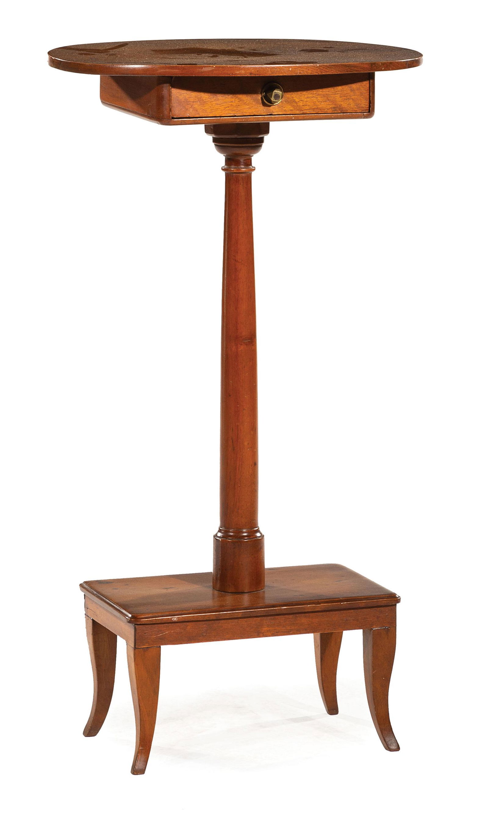 American Carved Cherrywood Candlestand (1 of 3)