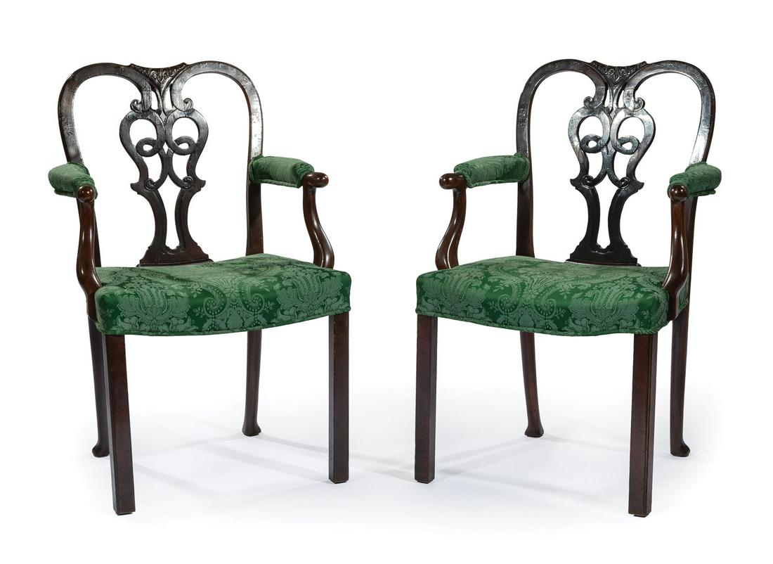 George III-Style Mahogany Armchairs (1 of 2)