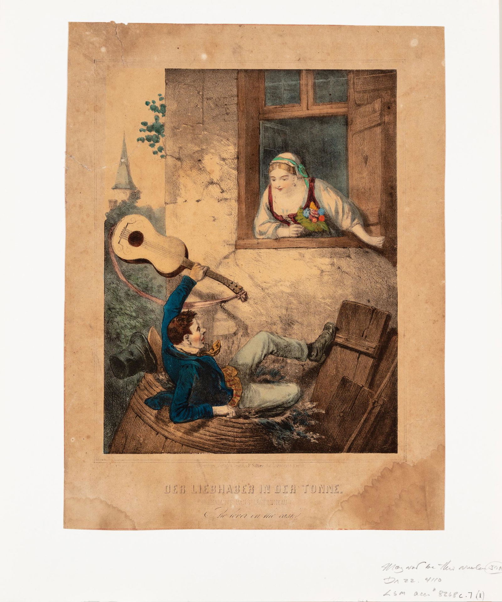 Two German Hand-Colored Lithographs (1 of 2)