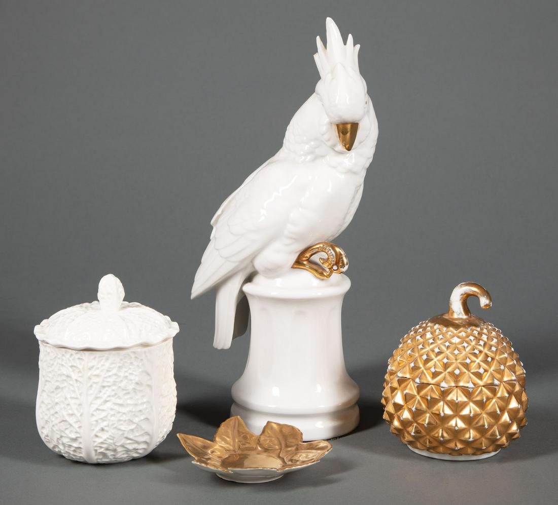 Gilt Decorated Porcelain Table Objects (1 of 1)