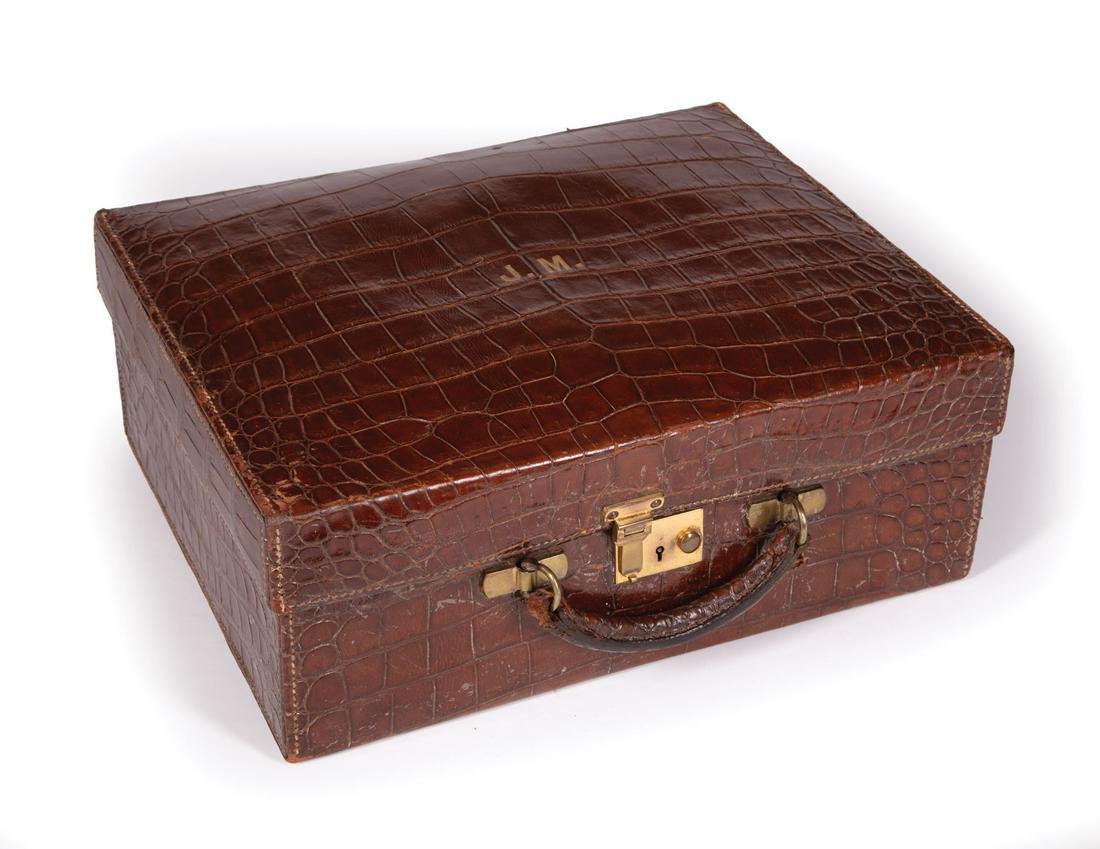 Crocodile　　CASE　ANTIQUE stunning-1930s-40s-antique-