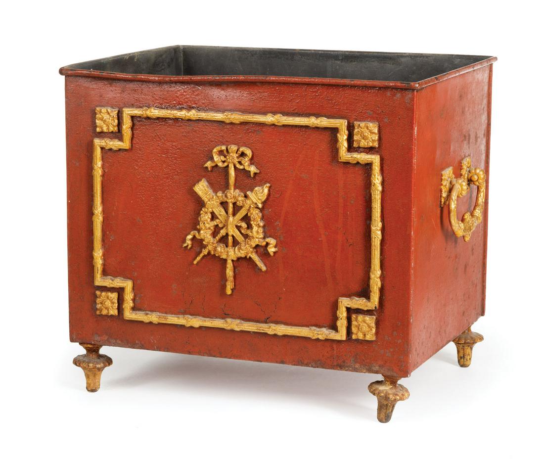 Empire-Style Tole Peinte Jardiniere (1 of 2)