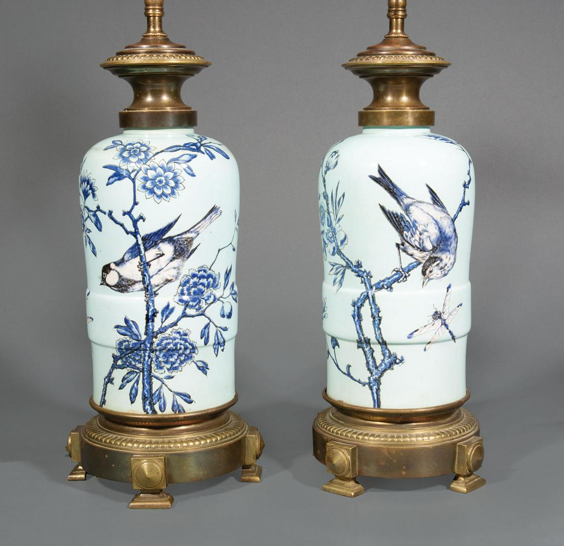 Japonesque Blue Ceramic Lamps (1 of 1)