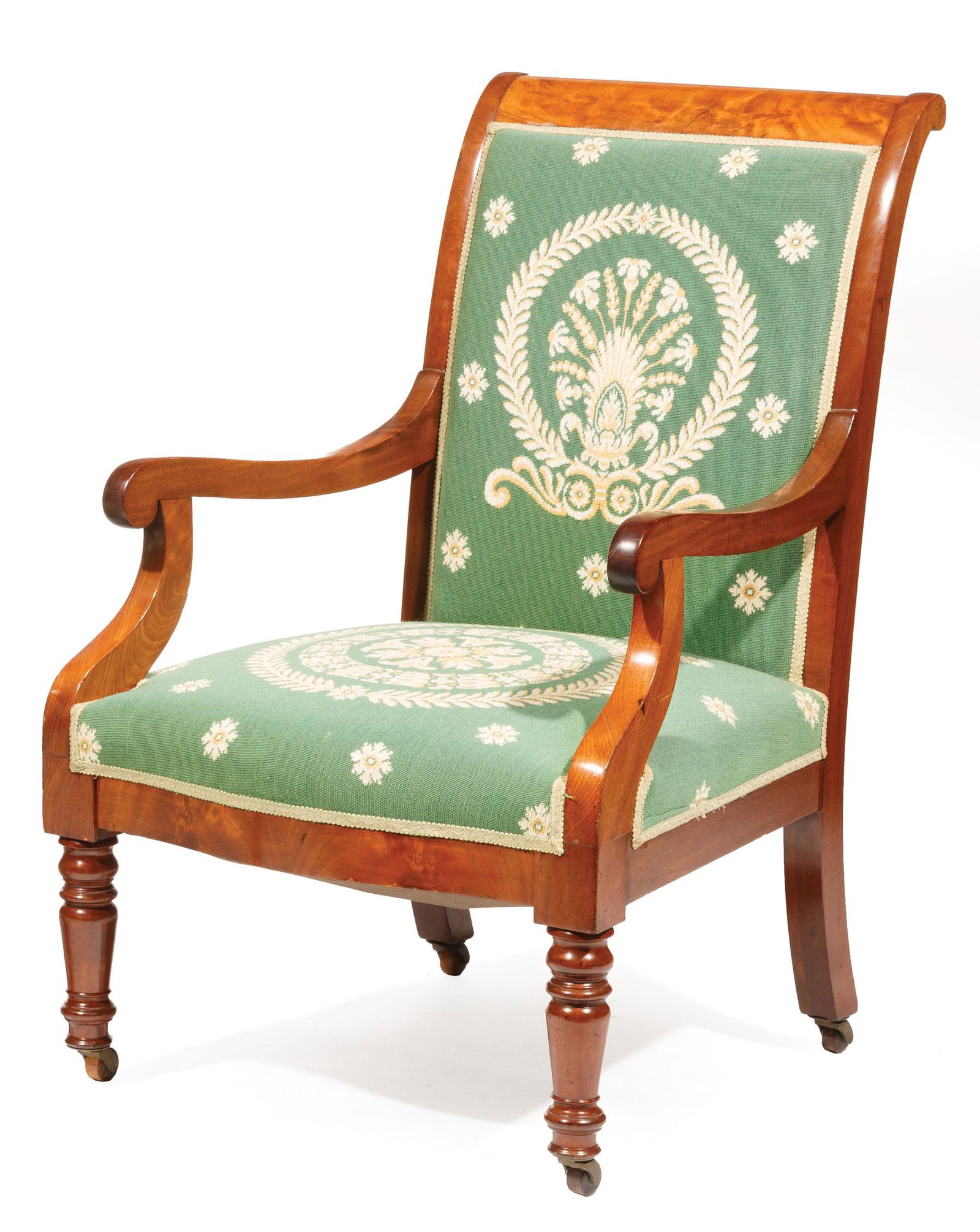 American Classical Mahogany Library Armchair (1 of 3)