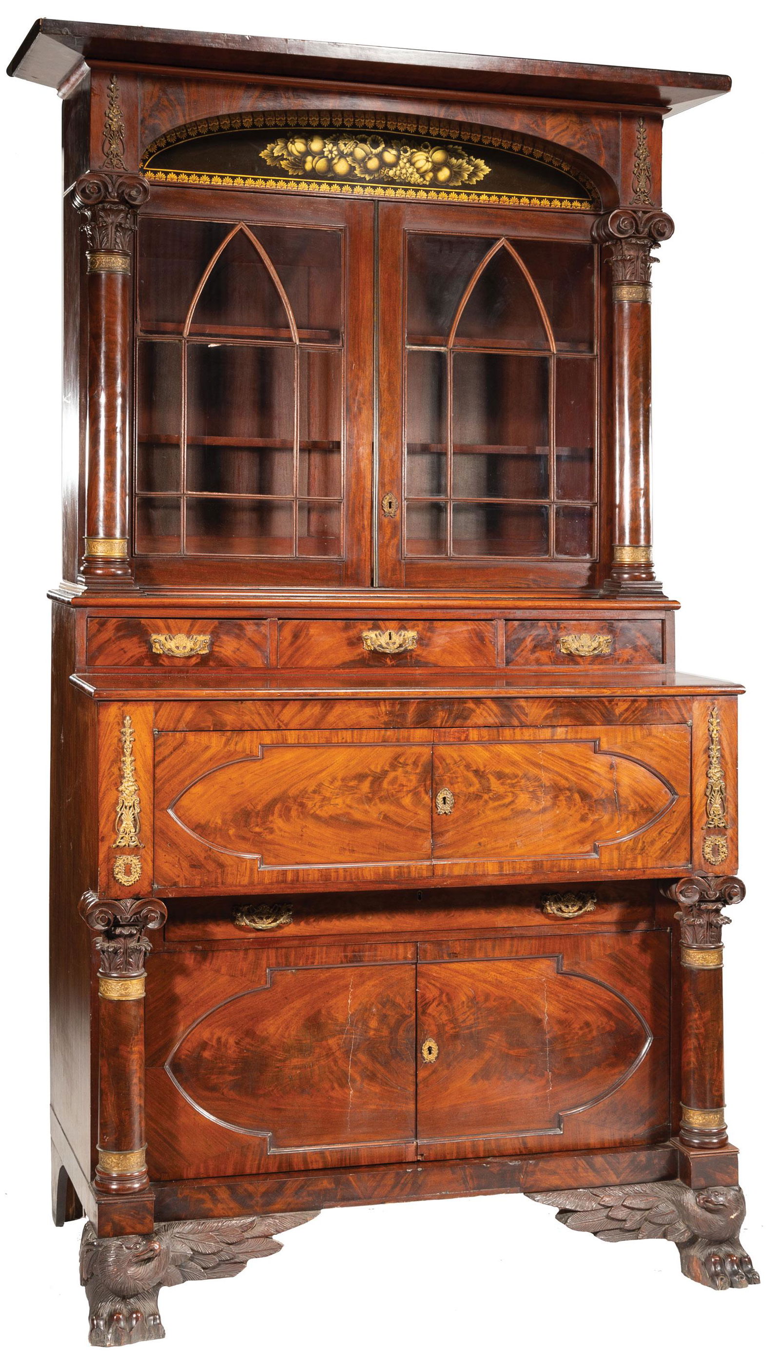 Mahogany Secretary Bookcase, prob. Meeks (1 of 11)