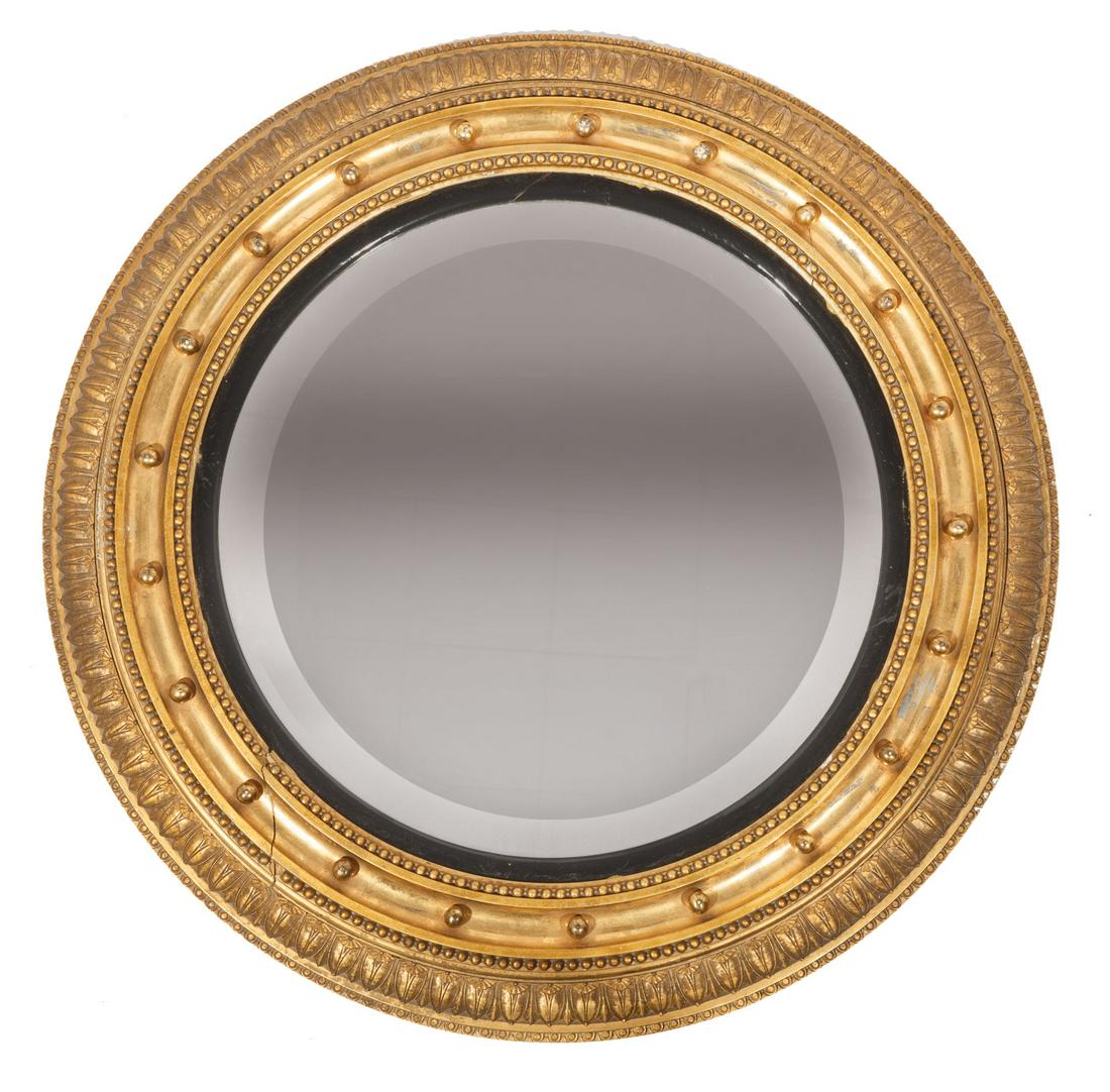 Late Classical Carved and Gilt Mirror (1 of 2)