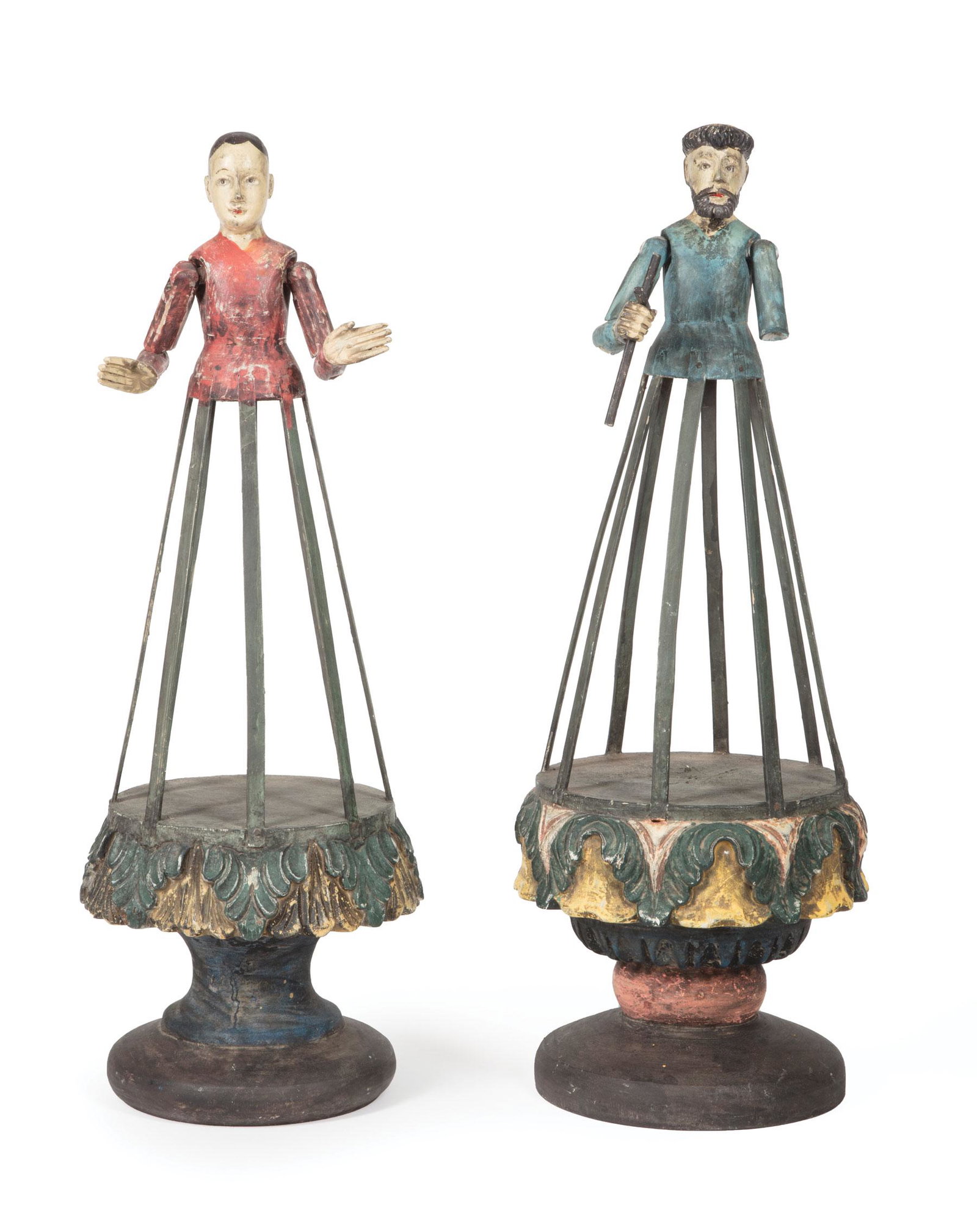 Two Spanish Colonial Cage Dolls (1 of 2)
