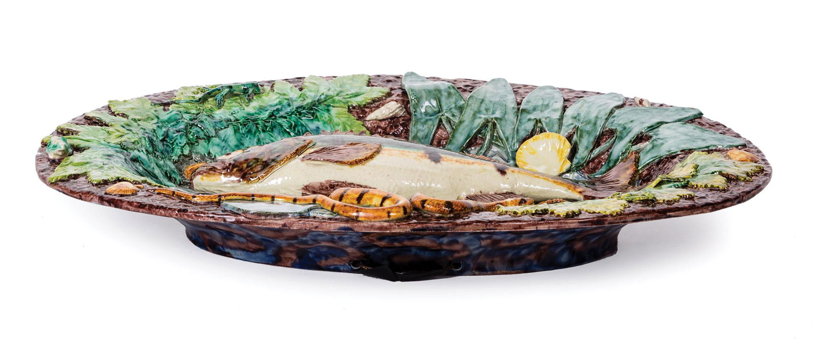 Palissy Faience Trompe l'Oeil Dish (1 of 5)