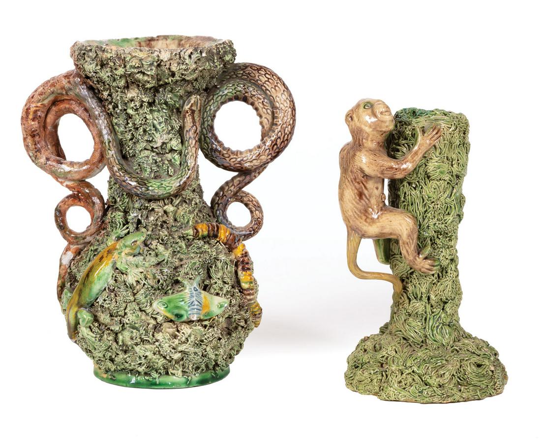 Palissy Faience Vase in the Portuguese Style (1 of 4)