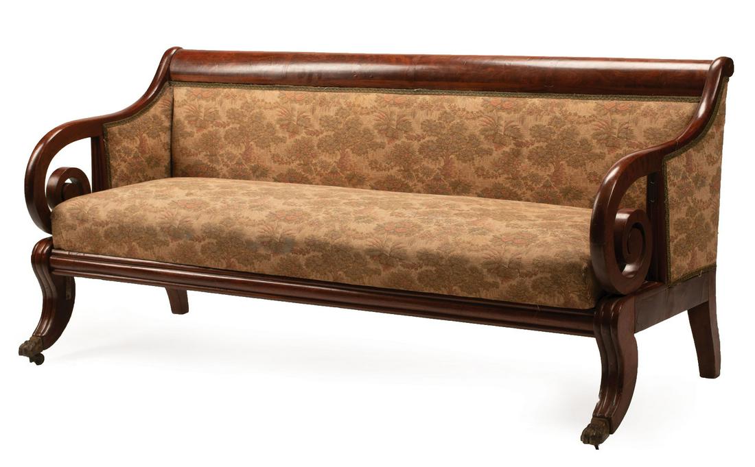 American Late Classical Mahogany Sofa (1 of 4)