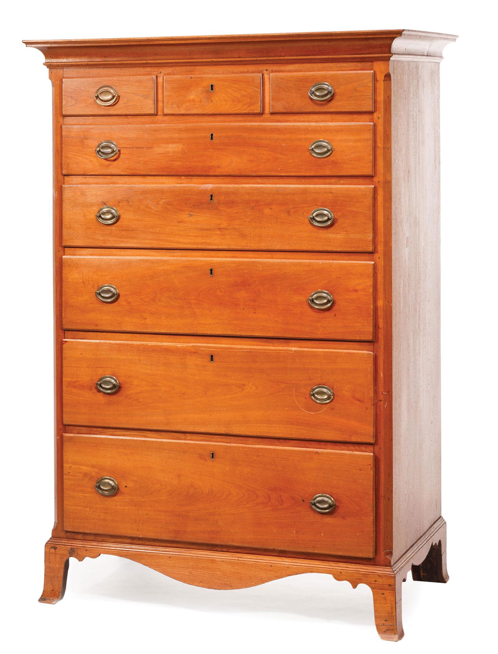 American Walnut Tall Chest (1 of 5)