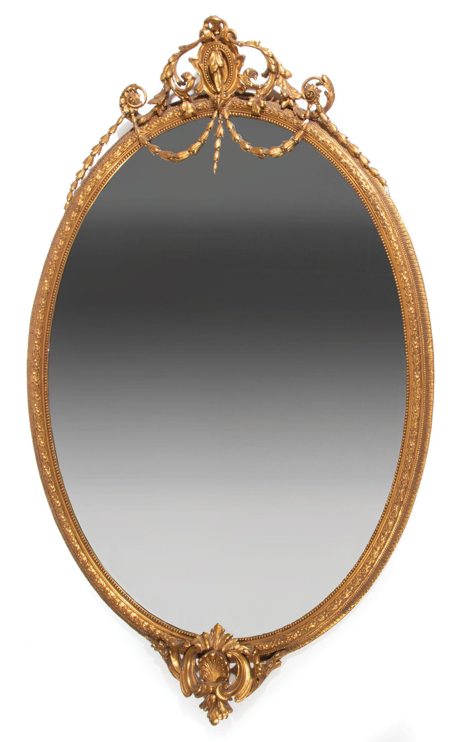 American Giltwood Overmantel Mirror (1 of 1)