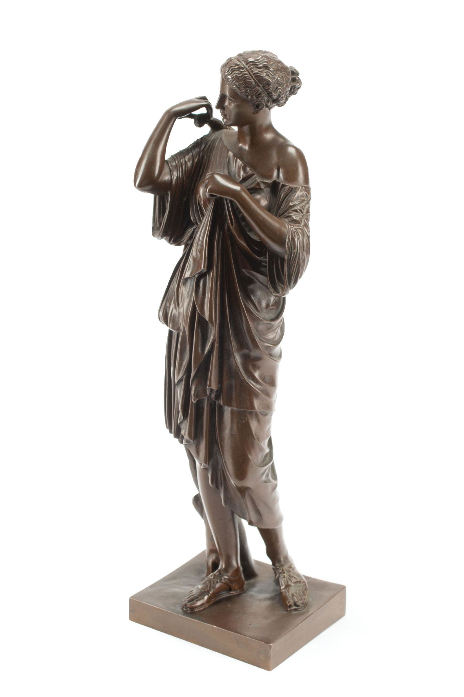 French Patinated Bronze of "Diana of Gabii" (1 of 6)