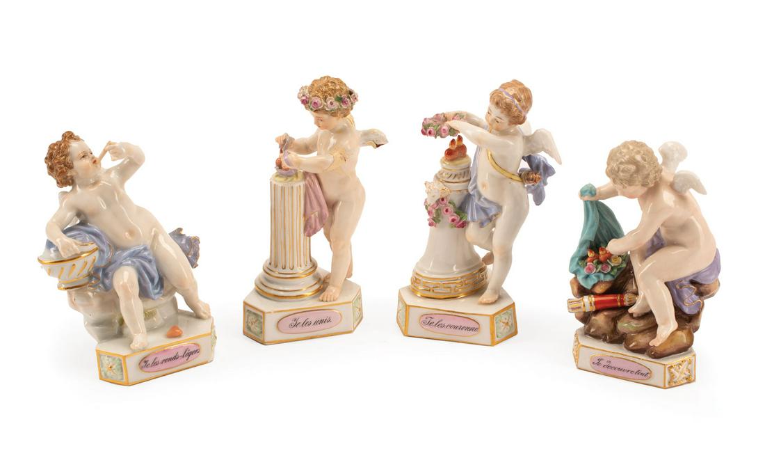 Four Meissen Porcelain Figures of Putti (1 of 7)