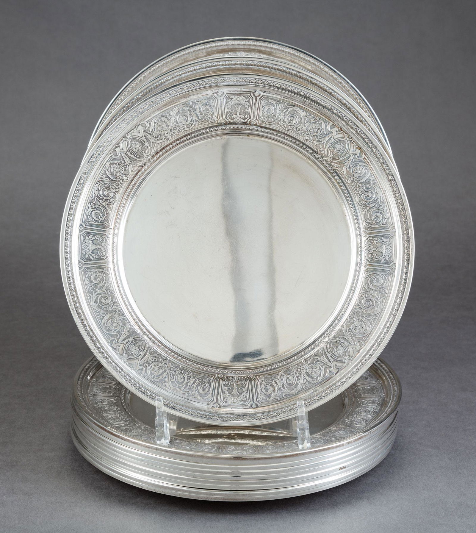 International Sterling Silver Service Plates (1 of 2)