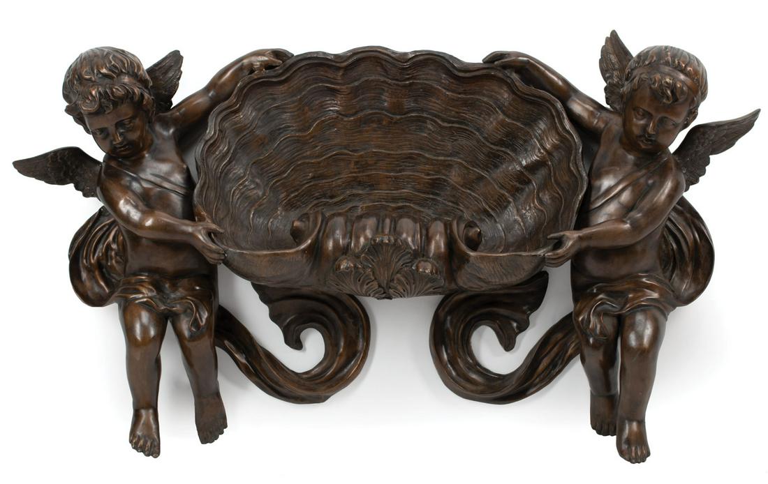 French Patinated Bronze Wall Fountain (1 of 4)