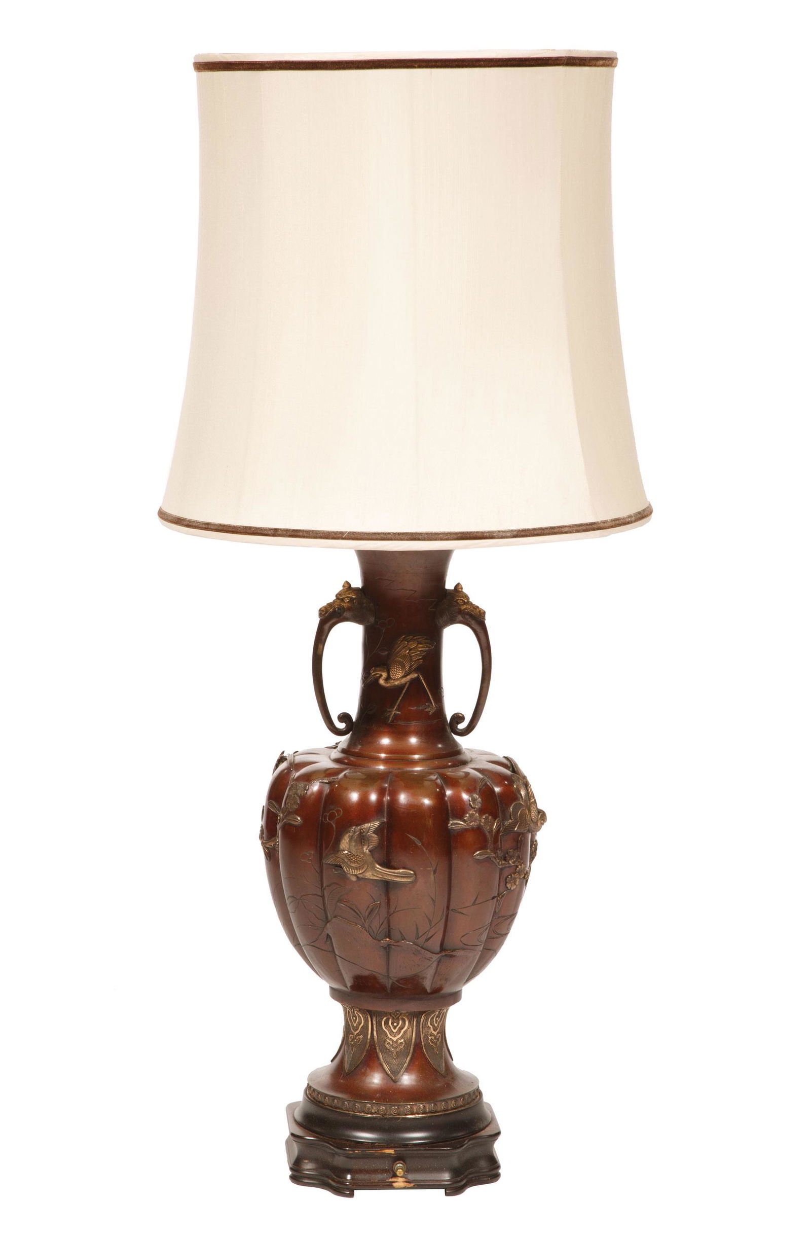 Japanese Patinated Bronze Vase (1 of 4)