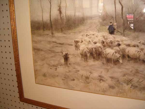 Anton Mauve (Dutch, 1838-1888), “Landscape with Shepher - 5