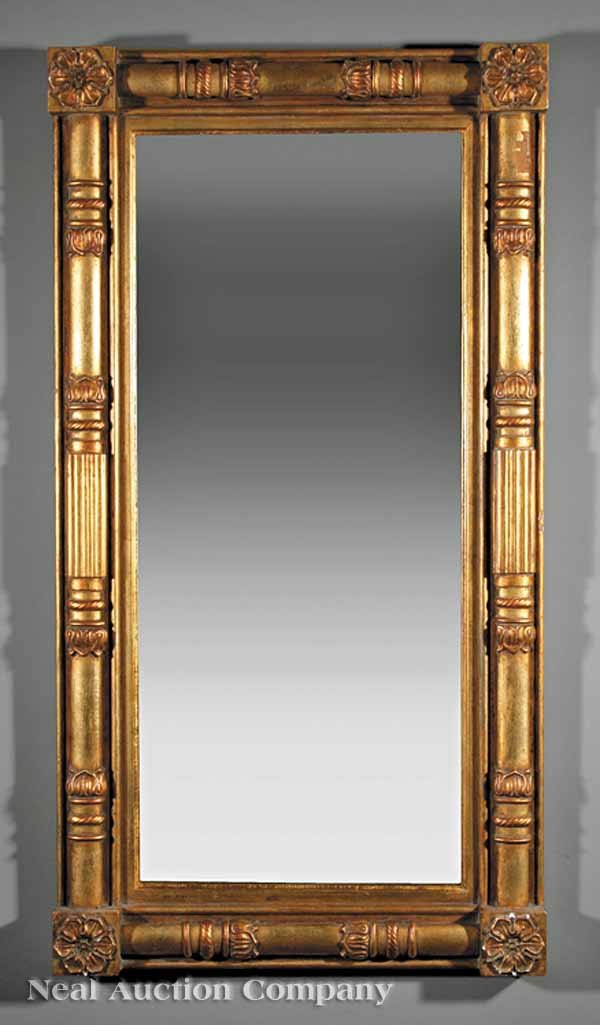 American Classical Carved, Gilded Pier Mirror