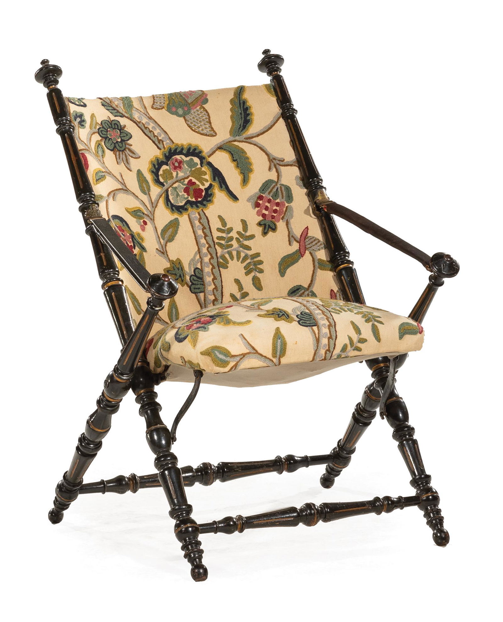 American Renaissance Ebonized Folding Chair (1 of 3)