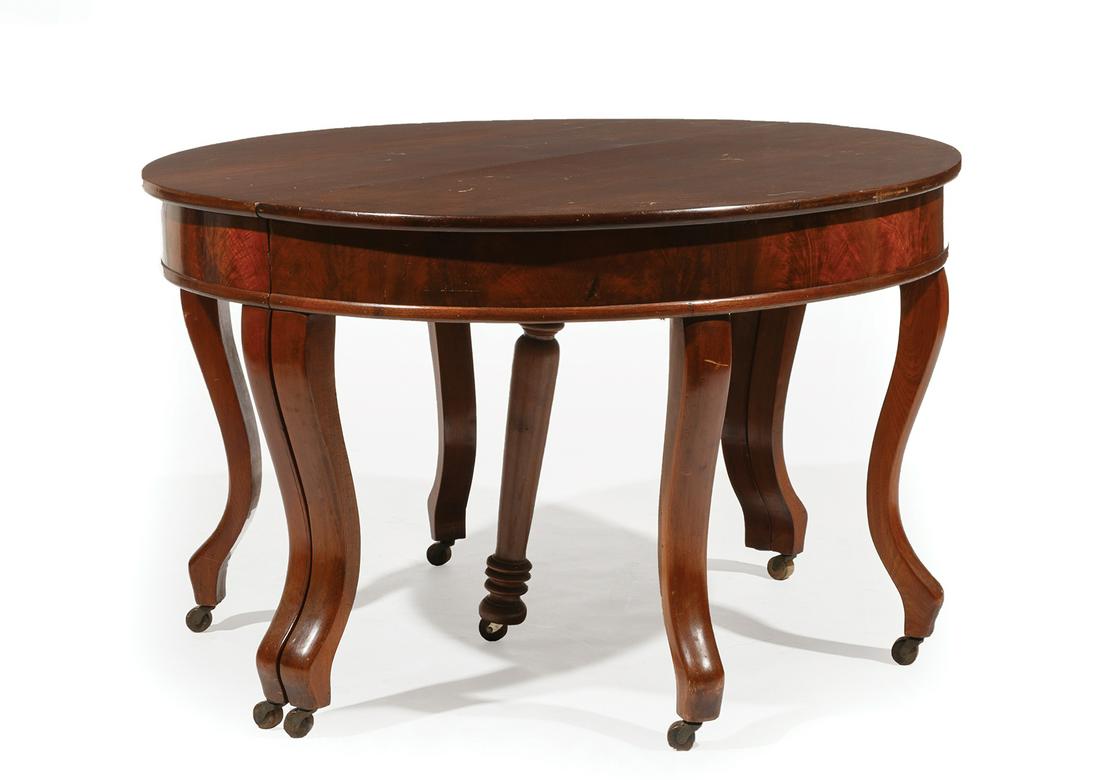 American Late Classical Mahogany Dining Table (1 of 2)