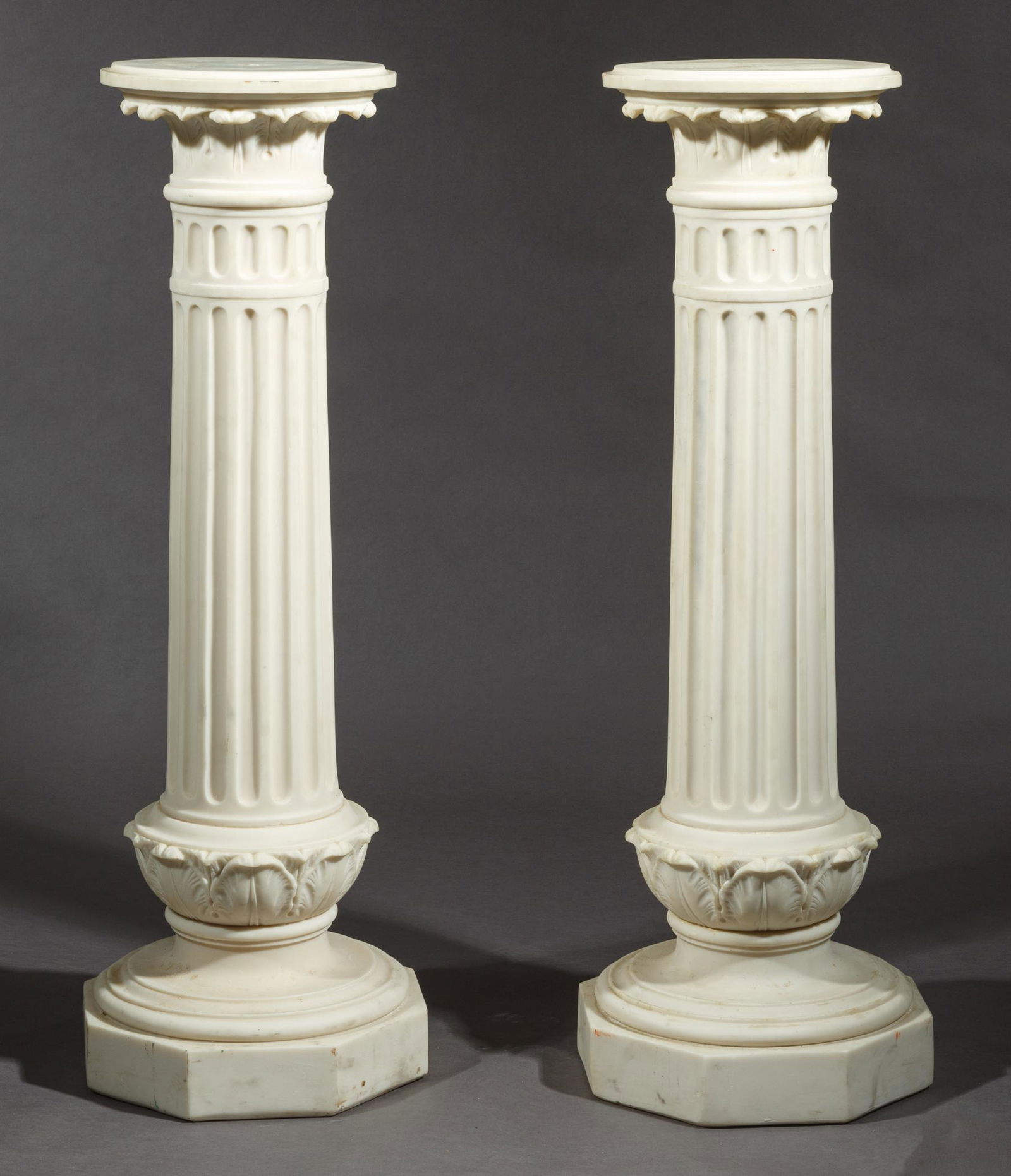 Faux Marbre Composite Pedestals (1 of 1)