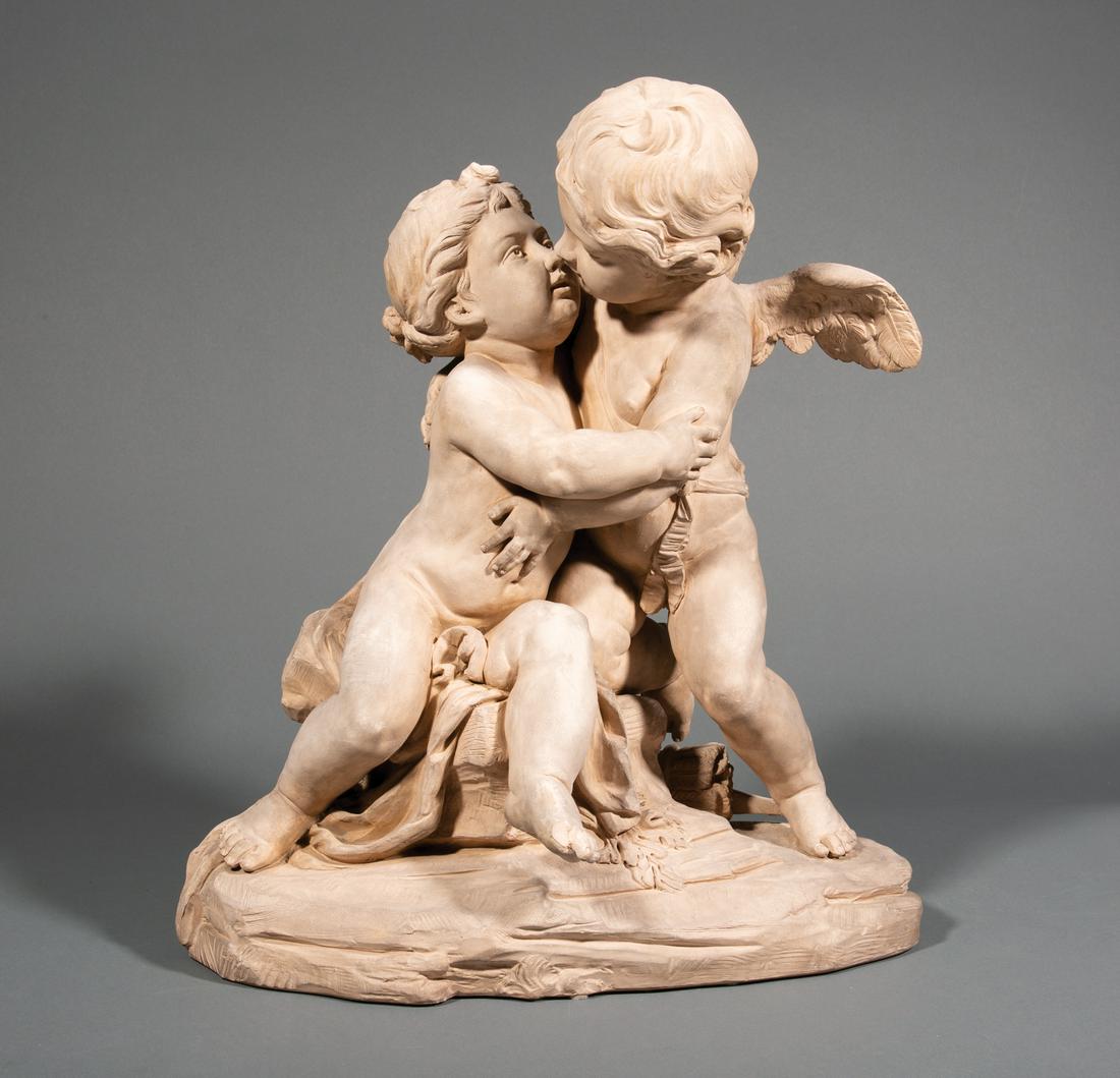 French Terracotta Figural Group (1 of 2)