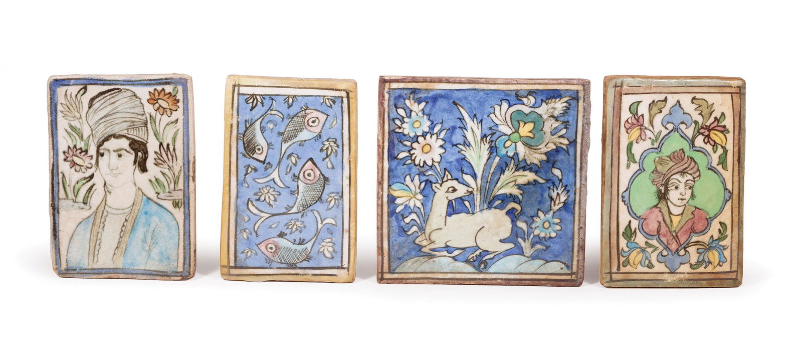Four Persian Ceramic Tiles (1 of 6)
