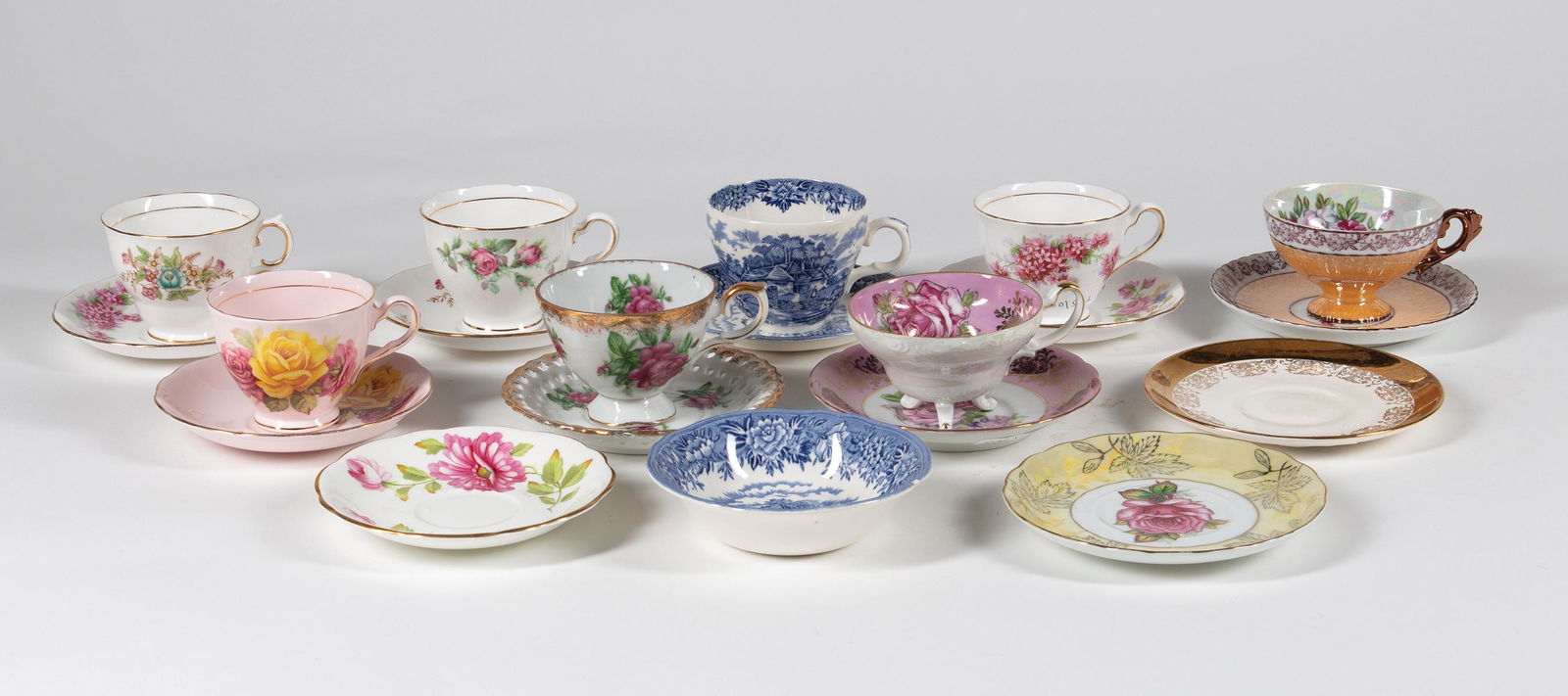 English & American Porcelain Tea Cups and Saucers (1 of 1)