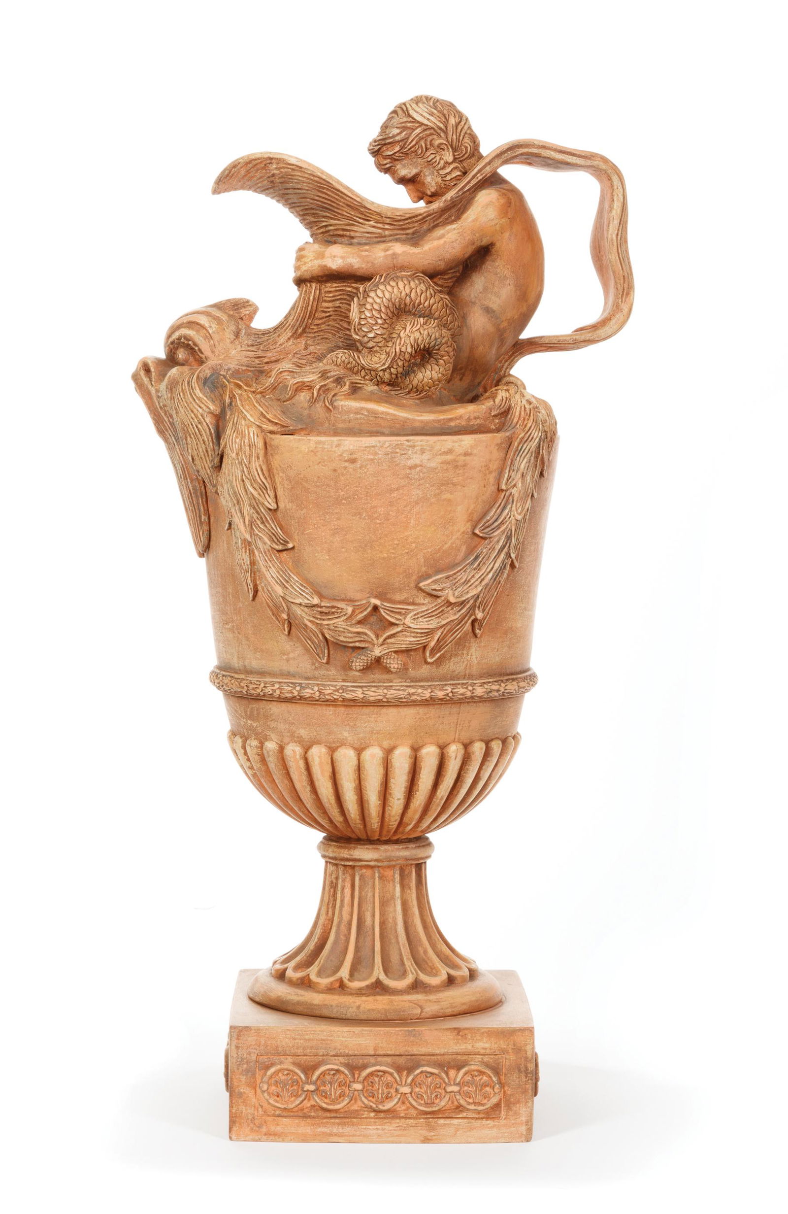 Classical-Style Terracotta Figural Ewer (1 of 7)
