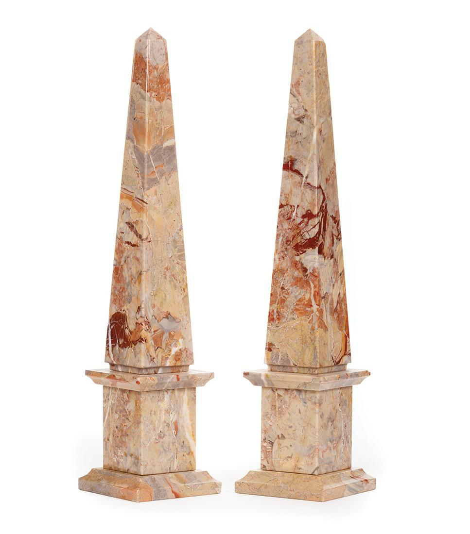 Continental Variegated Marble Obelisks (1 of 3)