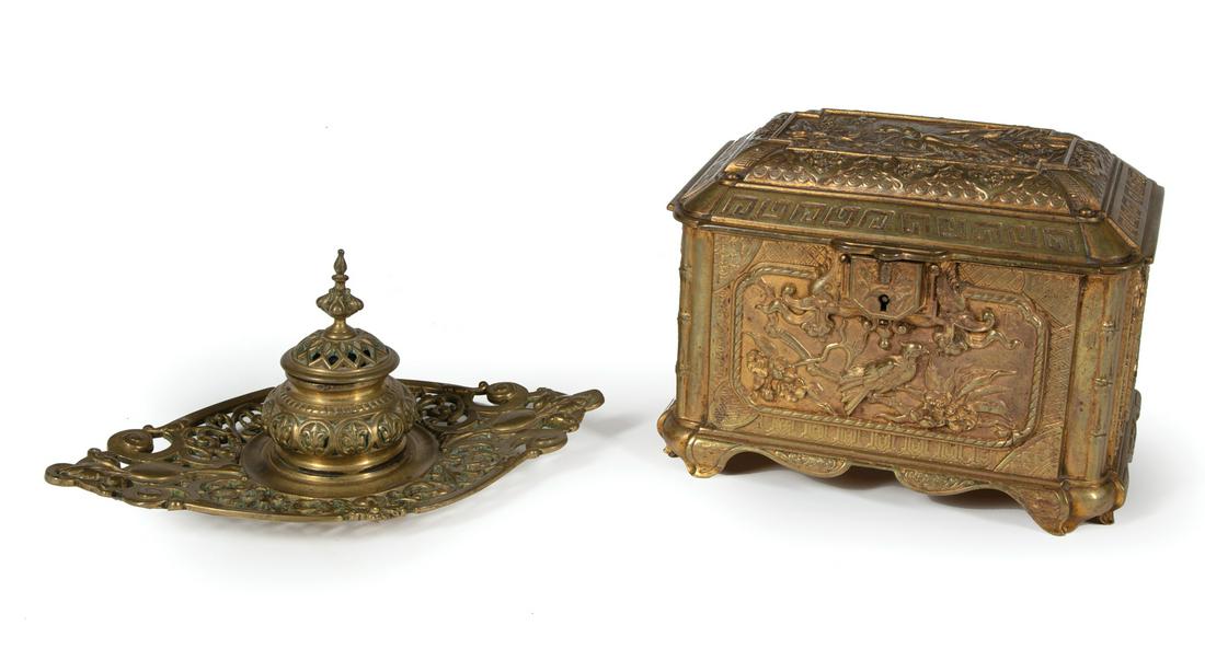 Two English Brass Desk Items (1 of 3)