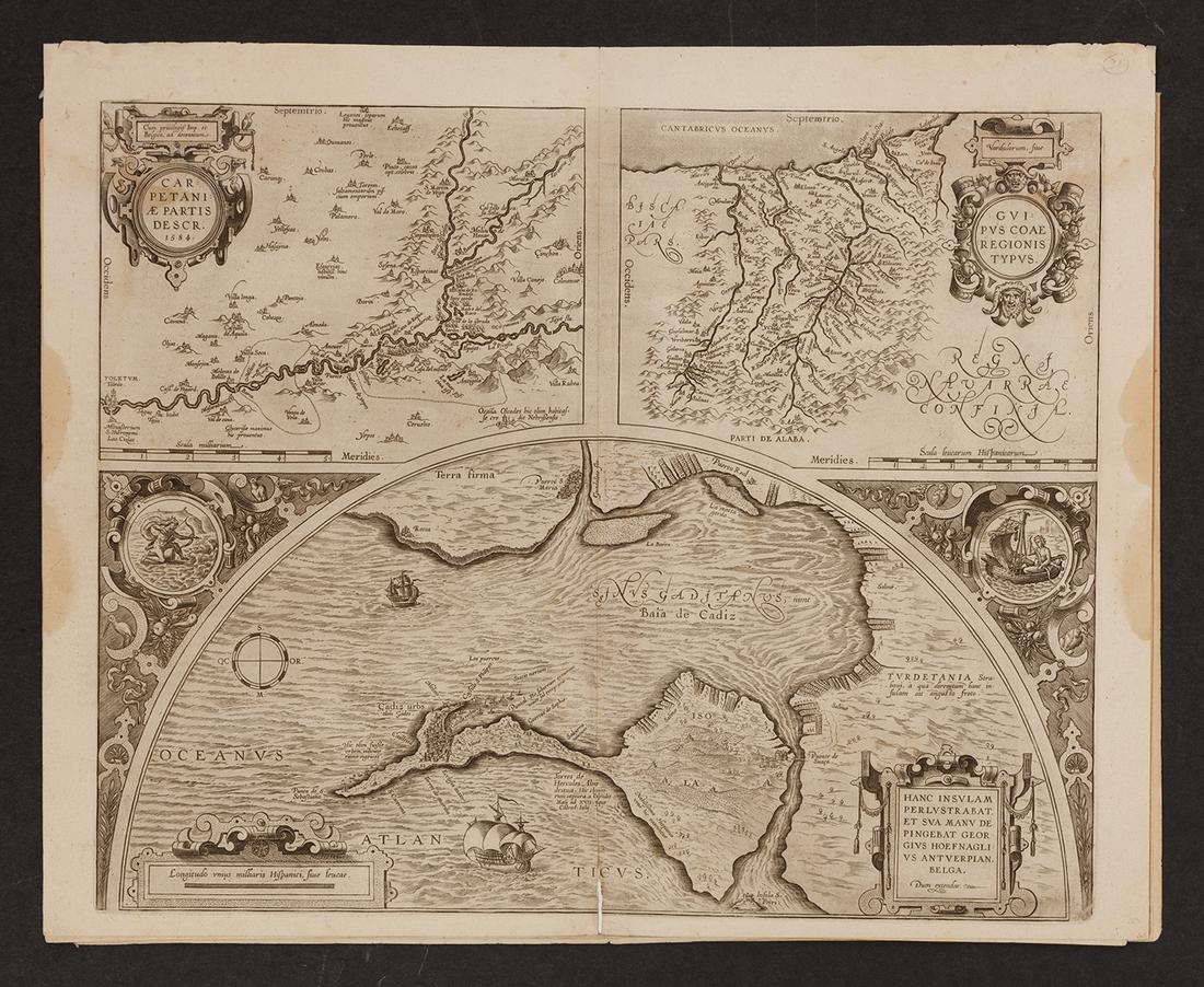 Eight Antique Maps by Hoefnagel (1 of 9)