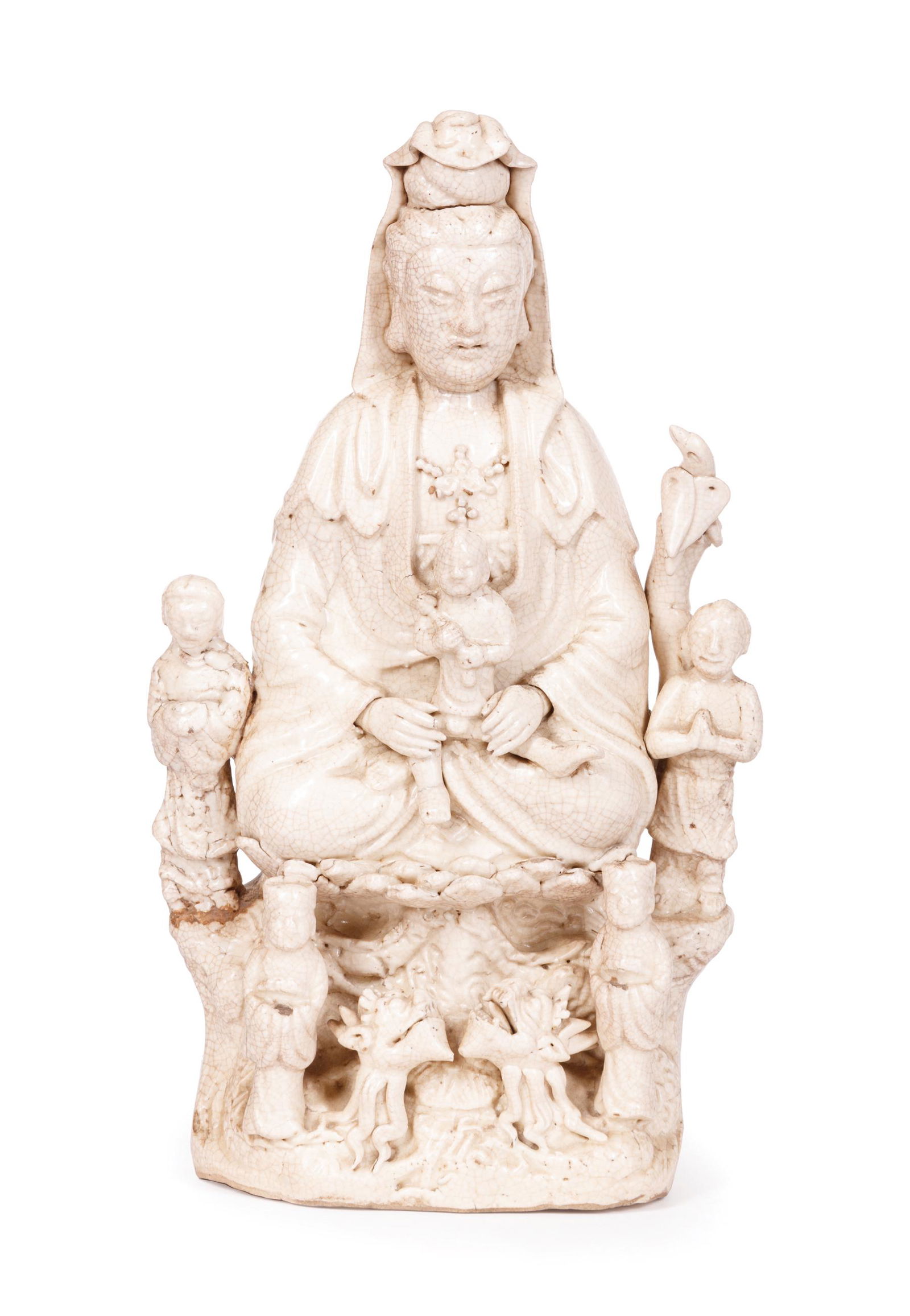 Chinese Crackle Glazed Figural Group (1 of 5)