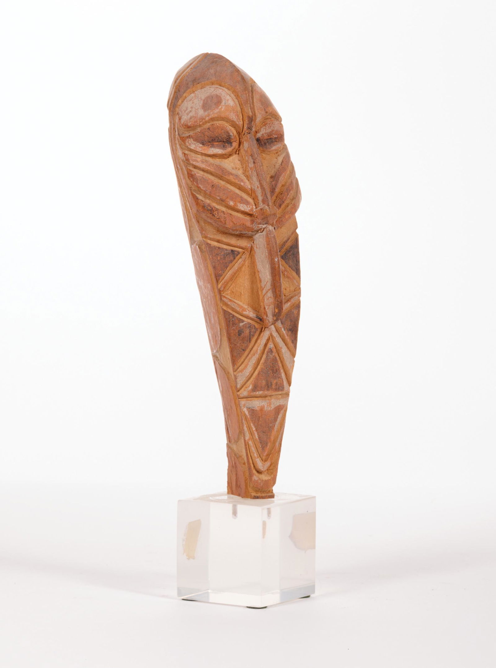 Oceanic Carved Wood Head (1 of 4)