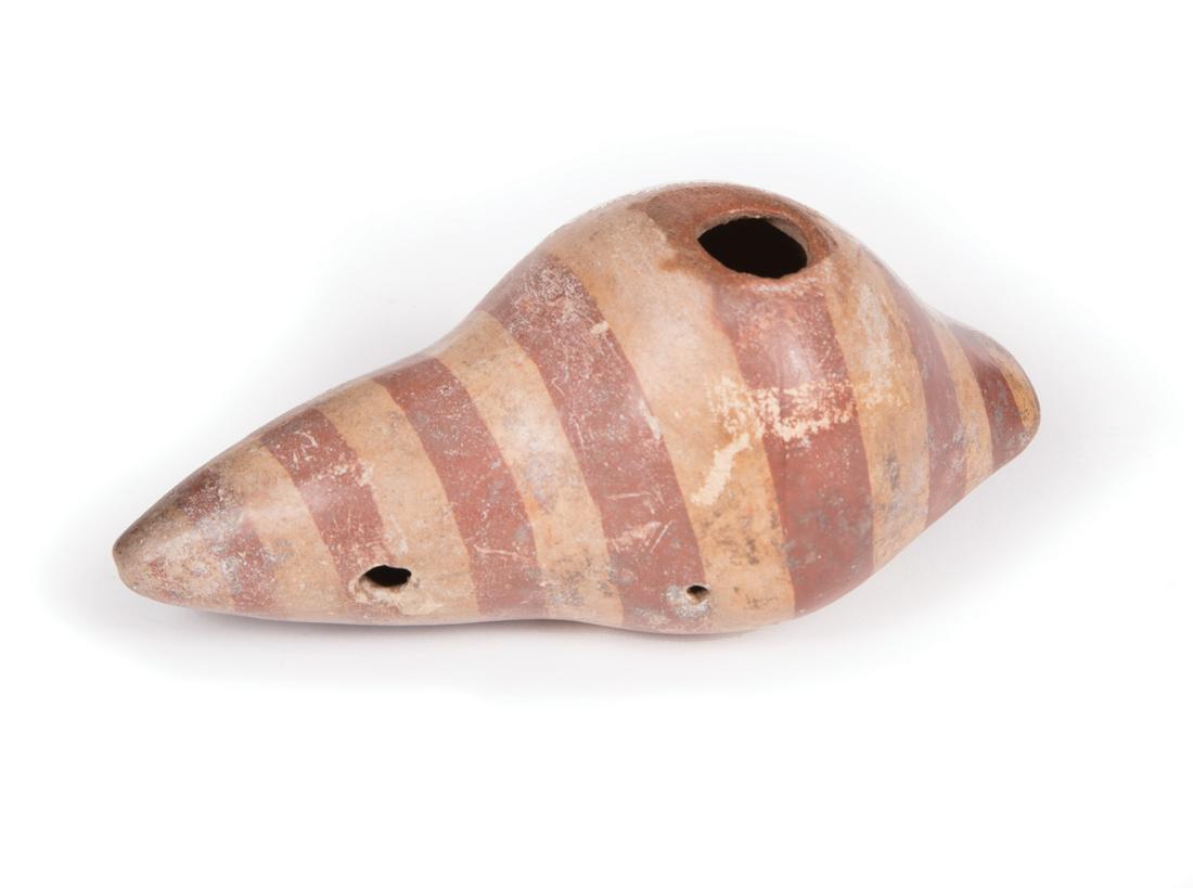Pre-Columbian Painted Terracotta Ocarina (1 of 4)