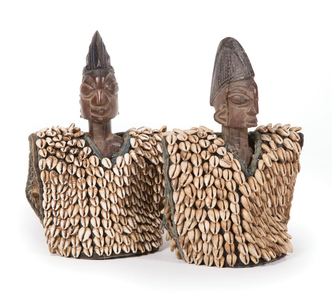 Two African Carved Wood Ibeji Figures (1 of 4)