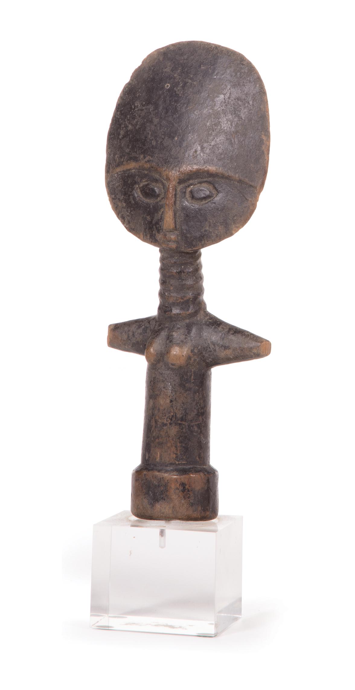 African Carved Wood Akua'ba Fertility Doll (1 of 4)