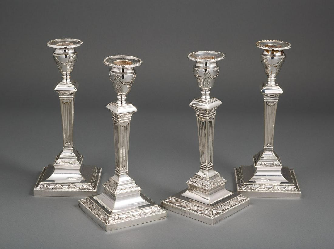 Silverplate Candlesticks (1 of 4)