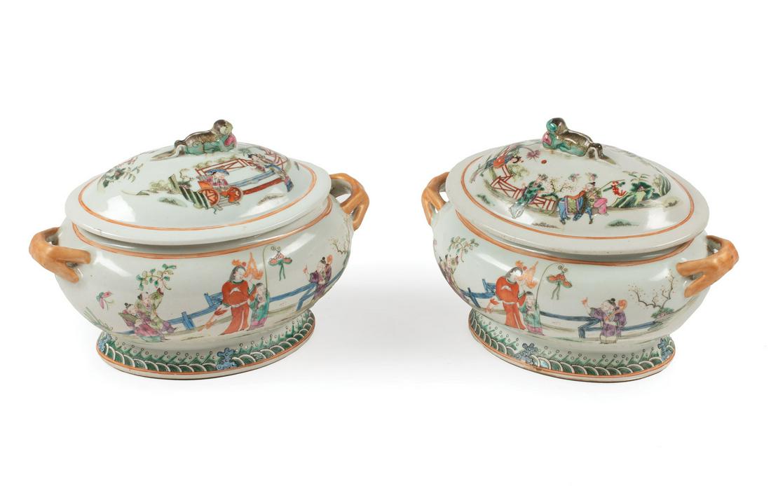 Export Porcelain Covered Tureens (1 of 5)