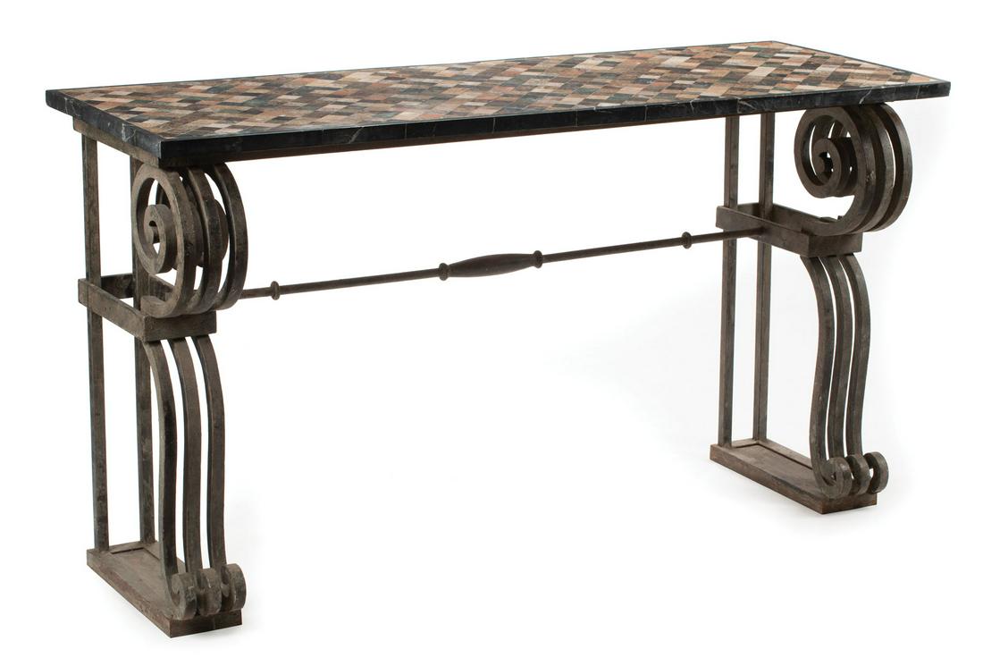 Italian Wrought Iron Console (1 of 4)