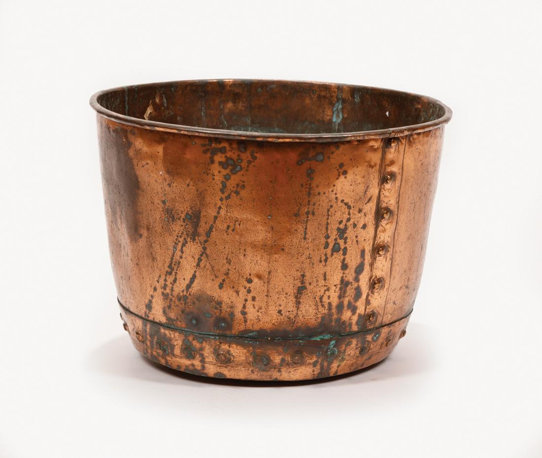 Large Antique Copper Kettle (1 of 3)