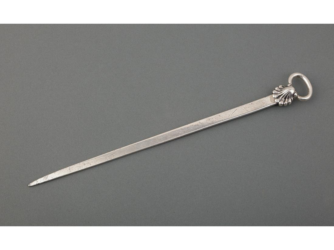 George II Sterling Silver Meat Skewer (1 of 3)