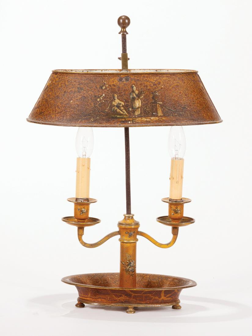 Antique Brass Bouillotte Lamp (1 of 3)