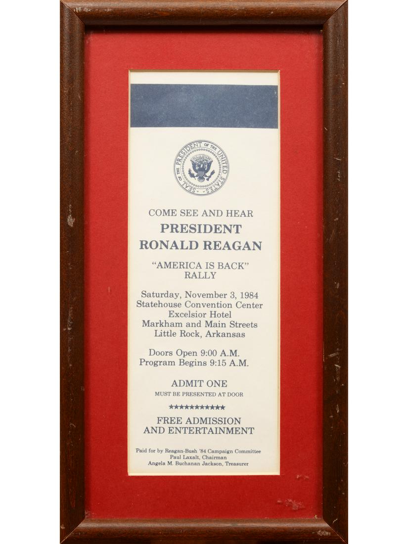 Nixon and Reagan Reception Tickets (1 of 4)