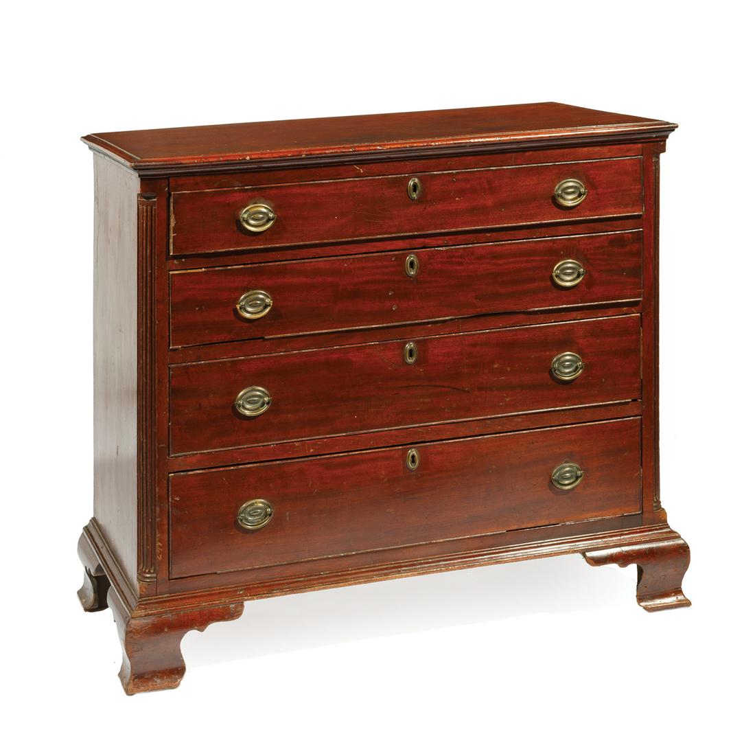 American Chippendale Cherrywood Chest of Drawers (1 of 3)