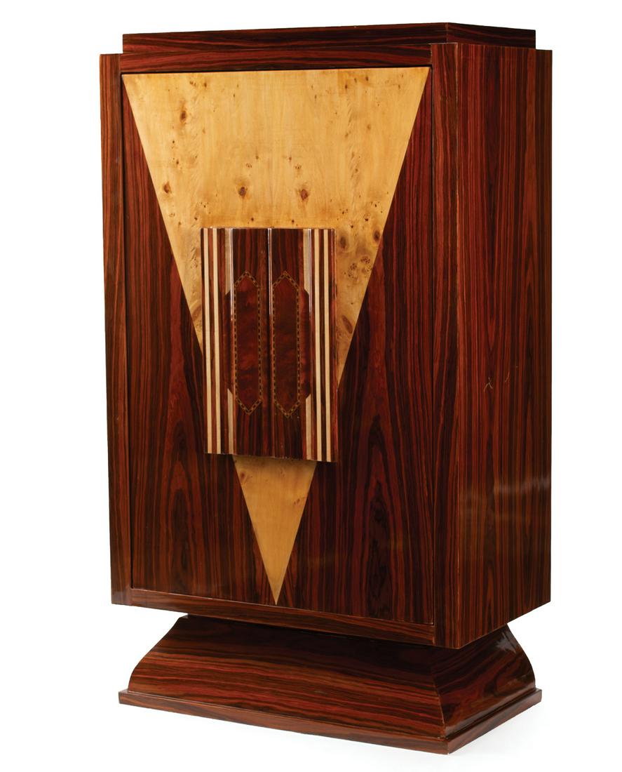 Art Deco-Style Revolving Bar Cabinet (1 of 5)