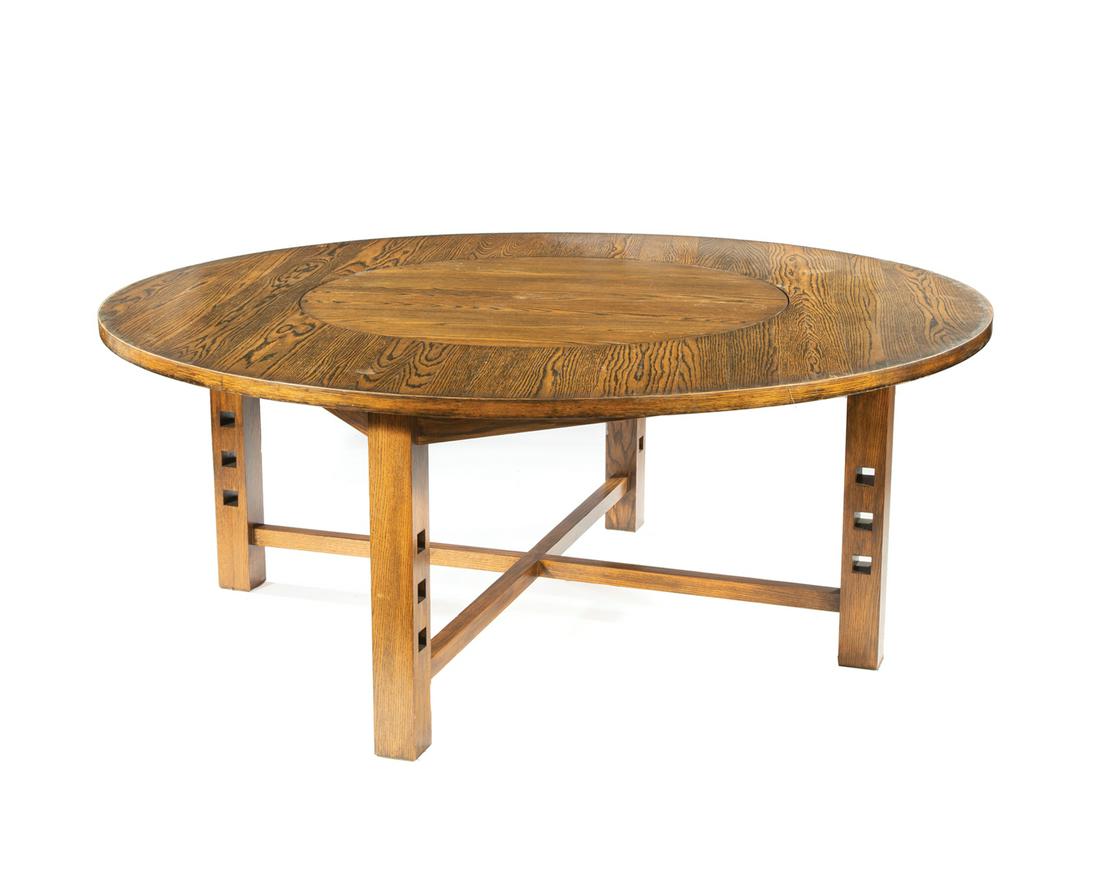 American Studio Oak Dining Table (1 of 1)